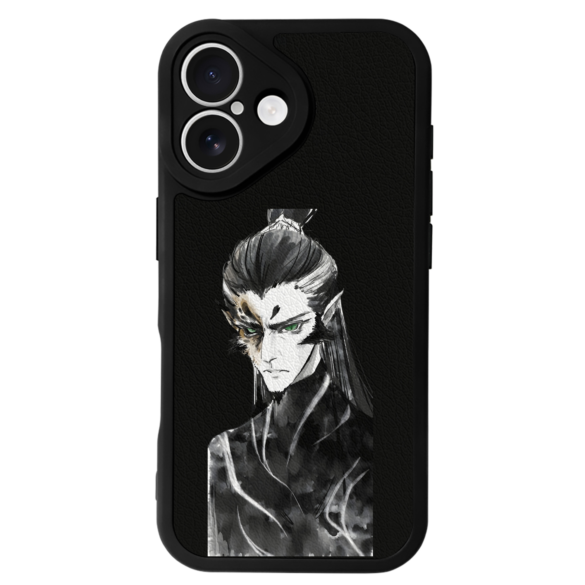 （画像用） Ne Zha 2 ナタ 魔童の大暴れ 【iPhone 16シリーズ対応】シリコンスマホケース（レザー調） 材質：シリコン